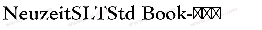 NeuzeitSLTStd Book字体转换 NeuzeitSLTStd Book字体转换